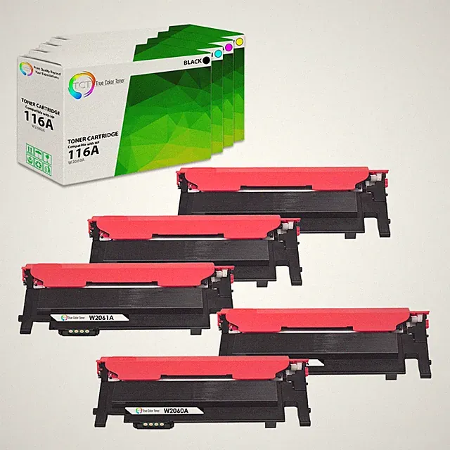 5PK TCT Premium For HP 116A BCYM Color Laser MFP 179fnw Compatible Toner