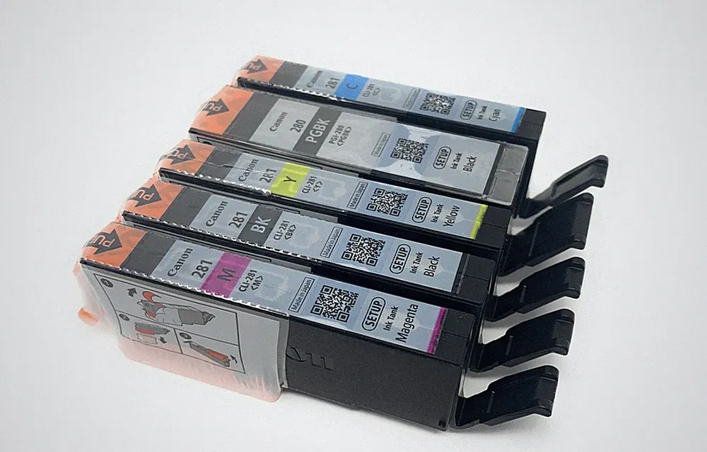 Canon OEM Genuine PGI-280 & CLI-281 Colors (CMY) and PGI/CLI Black Ink Cartridge