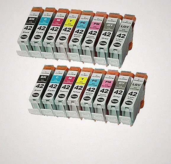 CLI-42 Printer Ink Pack Combo for use in Canon Pixma Pro-100 Pro 100 with chip