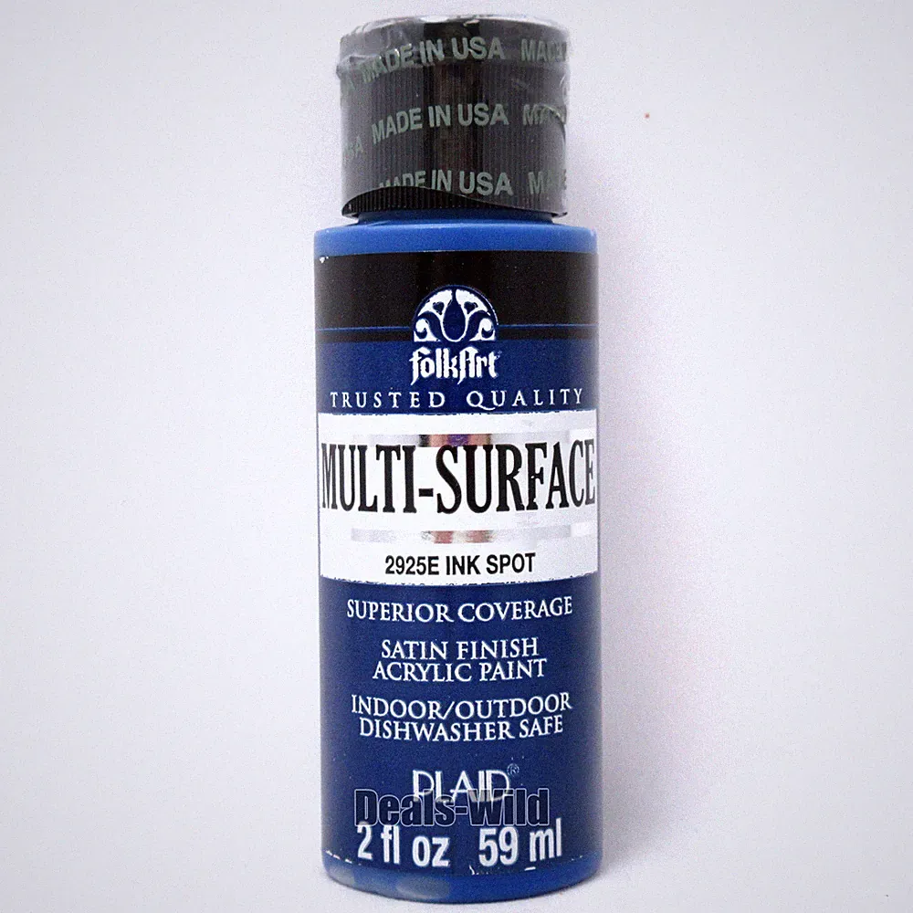 FolkArt Craft Paint Multi-Surface Satin Folk Art Acrylic Water Based 2oz Bottle