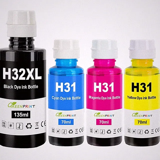 Multicolor Ink Bottles for HP Smart Tank Printers
