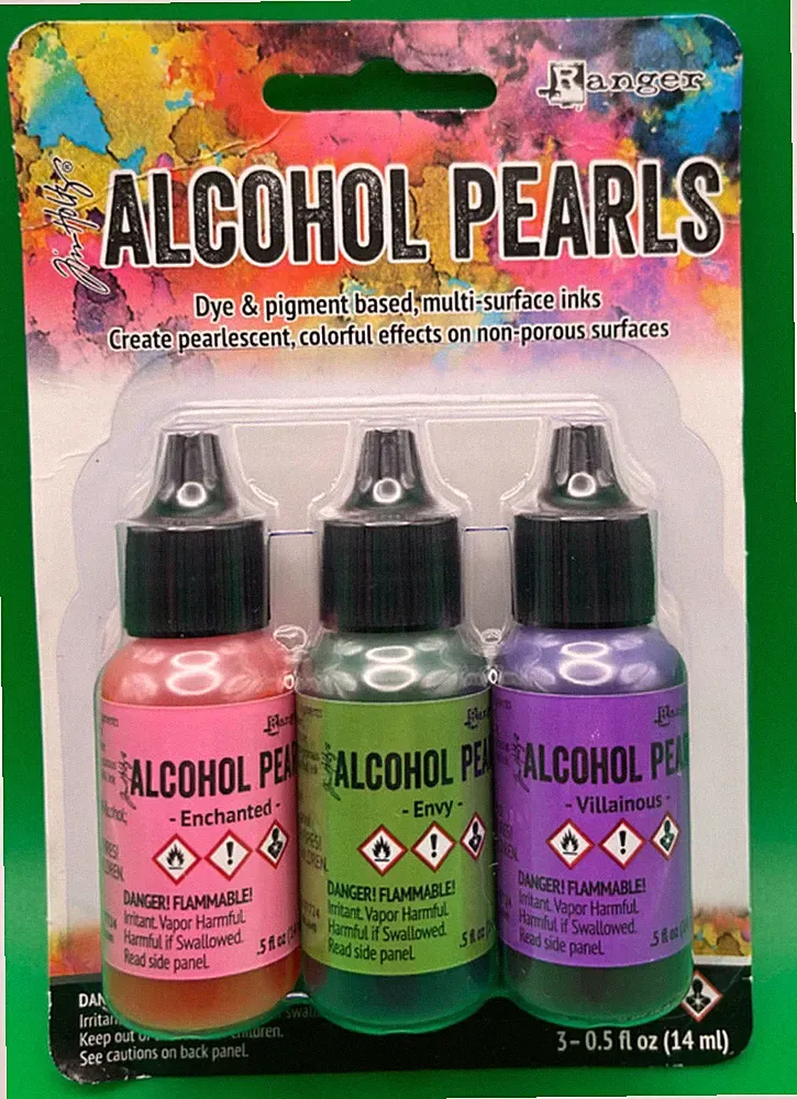 Ranger Alcohol Inks PEARLS #3 3 Pack Dye & Pigment Based TANK65531 #3