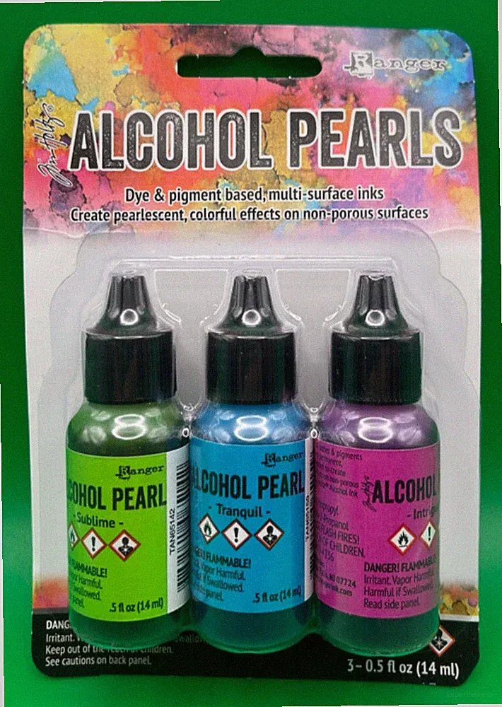 Ranger Alcohol Inks PEARLS 3 Pack Dye & Pigment Based TANK65524 #2