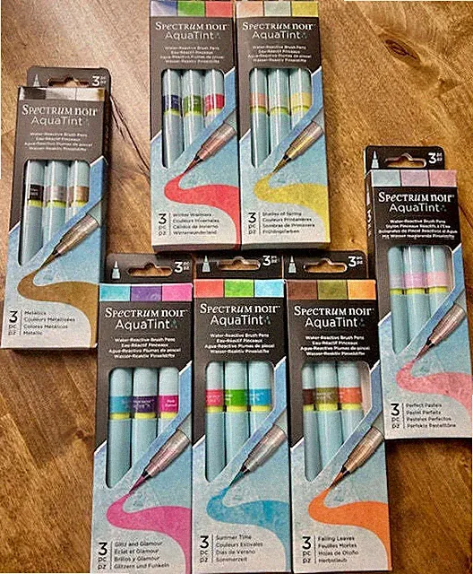 Spectrum Noir AquaTint Dye Based Brush Pen Sets 21-piece BRAND NEW 610430