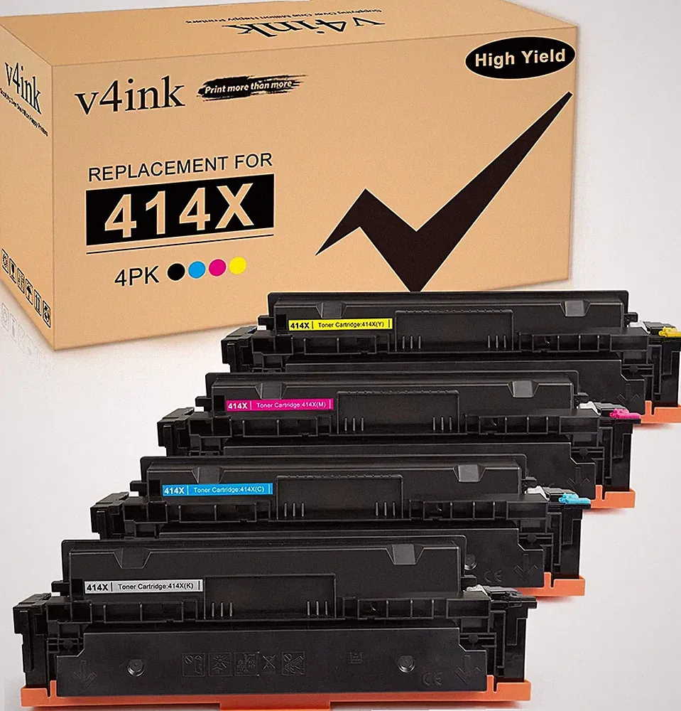 With Chip 4PK W2020X Color Toner Compatible for HP 414X M454dw M479fdw M454dn